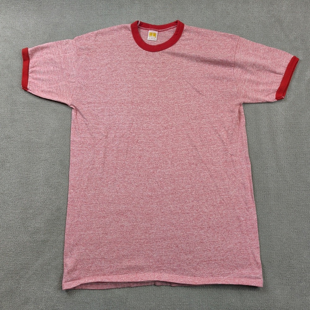 Russell Athletic Size XL 1970s USA Vintage Ringer Gold Label T-Shirt Tri-Blend